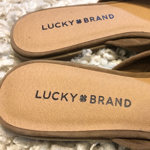 Lucky Brand Women's Parker Slide Sandal - Synthetic Slip-On Casual Footwear